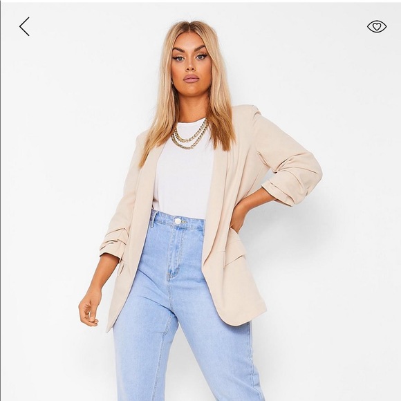 Boohoo Jackets & Blazers - Beige Blazer